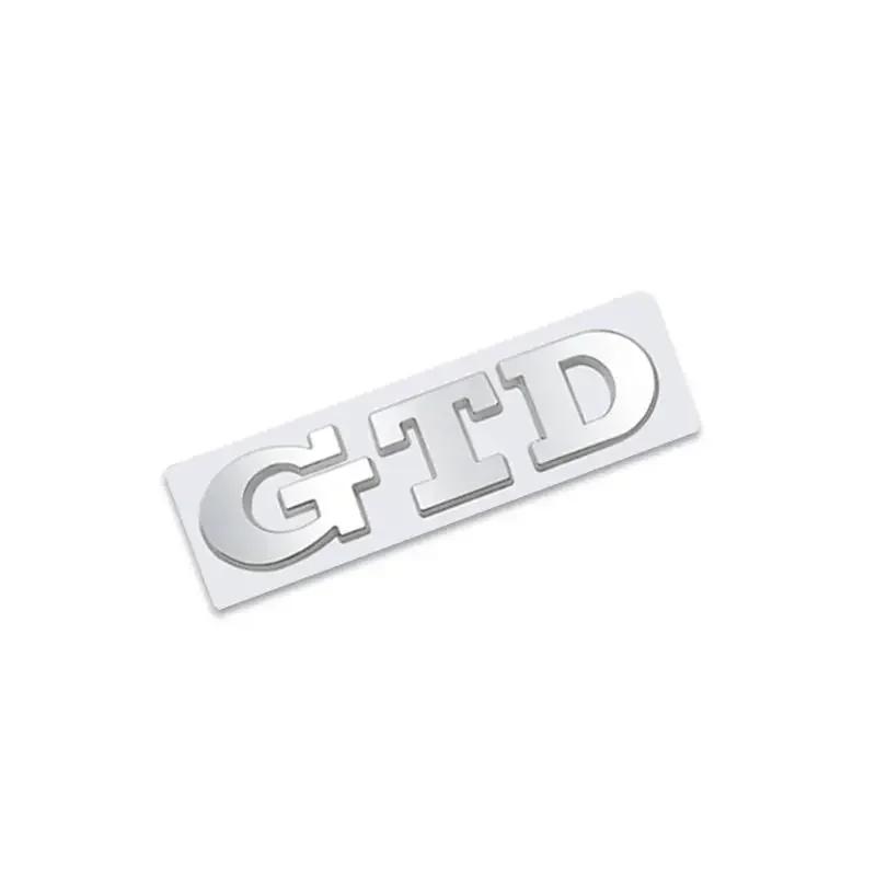 AGLNX1 3D Metal GTD Logo Rear Boot Trunk Emblem Badge Decals for VW Polo Golf 5 6 7 CC Passat Jetta MK4 MK5 MK6 Car Styling Stickers