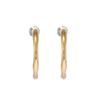 KARIANA Gold Tone Stainless Steel Hoop Earrings