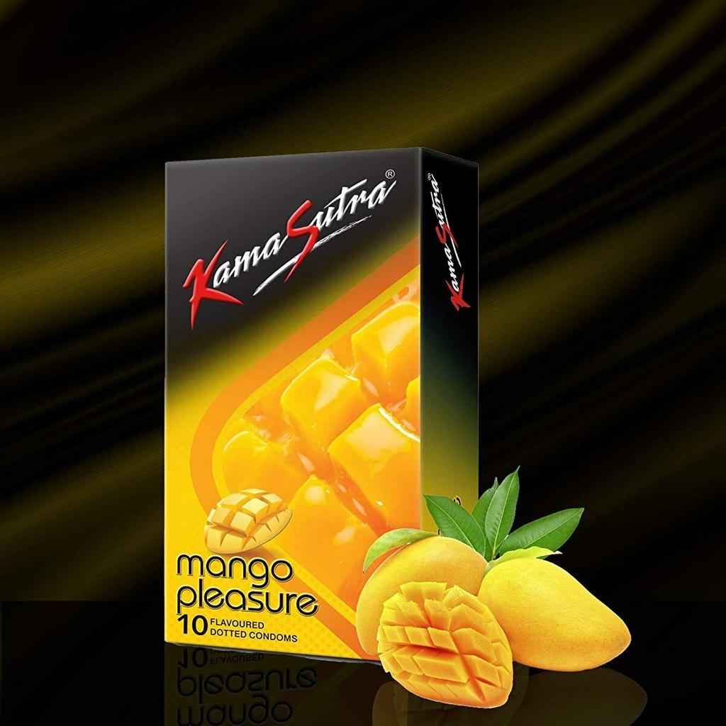 Презервативы KamaSutra Mango Pleasure со вкусом - 10 шт. (Пакет из 1)
