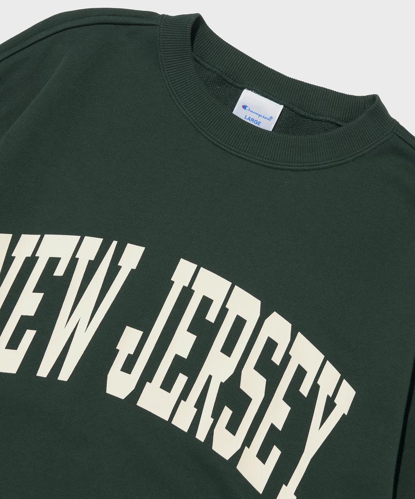 Champion Свитшот с круглым вырезом New Jersey Cvc Темно-зеленый