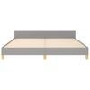 vidaXL Bettgestell ohne Matratze Hellgrau 180x200 cm Stoff