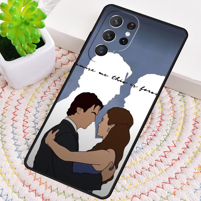 Чехол для телефона Damon Elena The Vampire Diaries для Samsung Galaxy note 10 pro S26 Ultra S23 S24 FE S25 S21 S22 PLUS ударопрочный