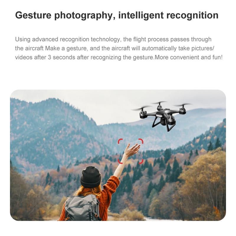 New UAV HD Professional Dual Camera Remote Control Helicopter 4K Dual Camera Drone Aircraft Aerial Photography Quadcopter WIFI
