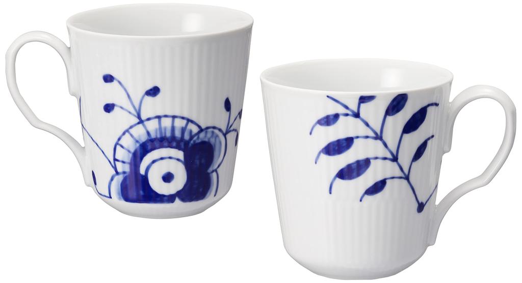 Imported ROYAL COPENHAGEN Blue Fluted Mega Pair Mug S 280ml Wedding Gift 1017331 [Regular Product]