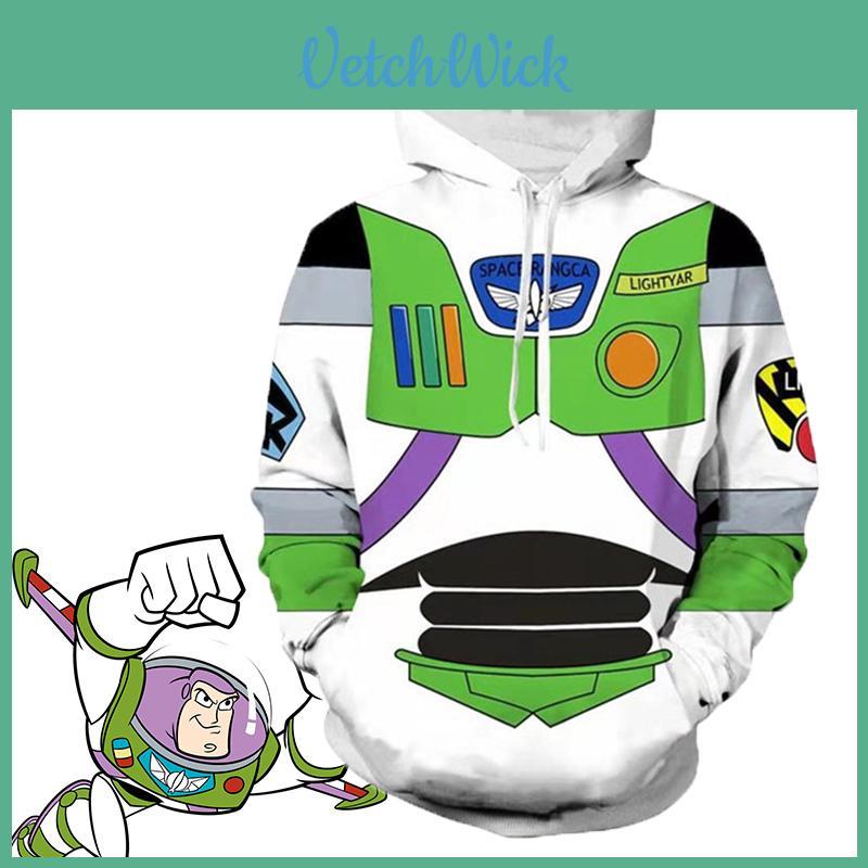 Toy Story Buzz Lightyear Graphic Hoodie Sweatshirt Cosplay Costume Soft Breathable Pullover