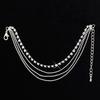Women's 4 Layers Rhinestone Beads Sandal Beach Anklet Ankle Chain Foot Jewelry