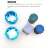 Cue Chalk Box Holder Aluminium Alloy Octagonal   Billiard Chalk Case for Billiards Accessory