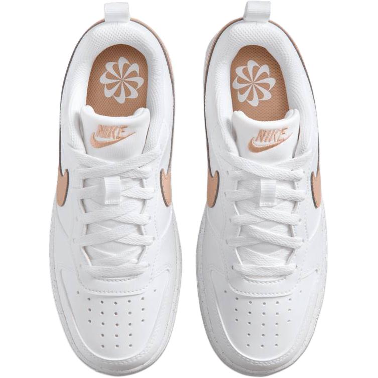 Nike Кроссовки для детей Nike Court Borough Low Recraft GS Белые с блестками DV5456141