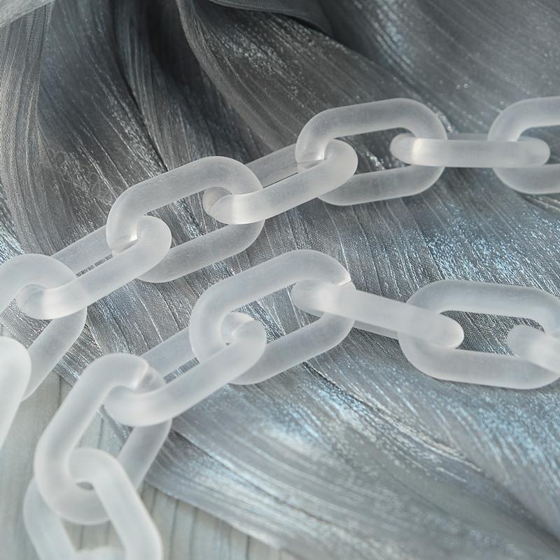 Новый аксессуар для телефона, цепочка со съемными деталями, матовая белая кожа через плечо из смолы, роскошный ремешок, чехол для телефона, цепочки, ярко-неоновая акриловая цепочка на плечо