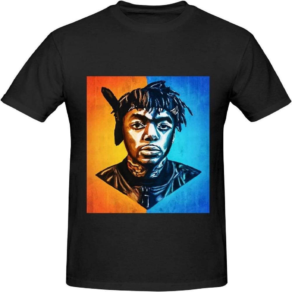 Jids Shirt Men's Fashion Short Sleeve Cotton T-Shirts Comfortable Breathable Crewneck Top Tees Black12