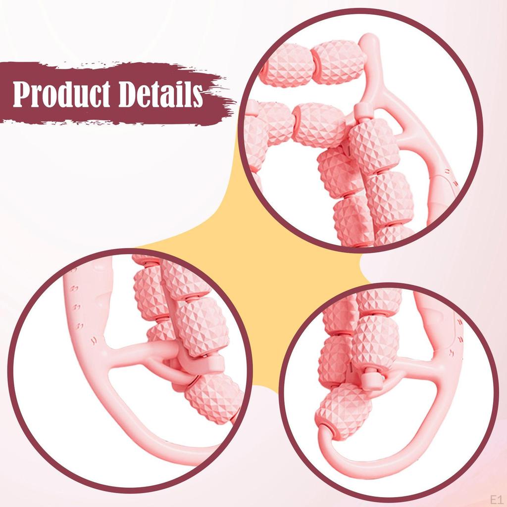 Massage Roller 23 Wheels Circular Leg Clamp Muscle Relaxer for Elbow Thighs Legs