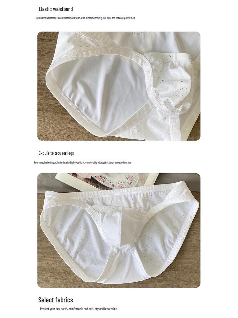 Новые Мужские Сексуальные Трусы с Низкой Талией: Бикини-треугольник в стиле Pure Style с дышащим дизайном из пайеток