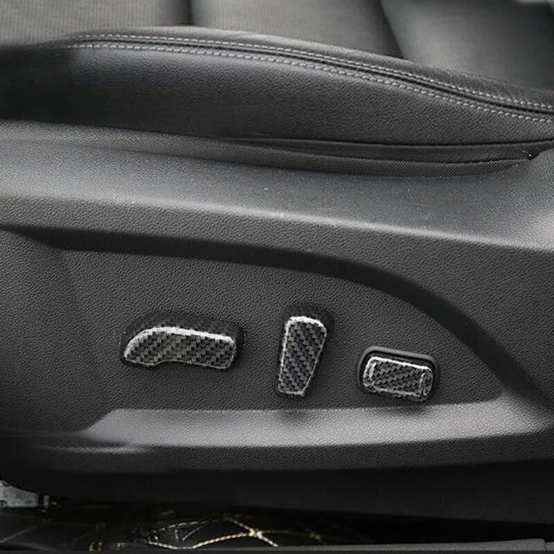 Для Renault Koleos 2017 2018 ABS углеродное волокно стиль ручка регулировки автомобильного сиденья кнопка переключения крышка отделка 5 шт.