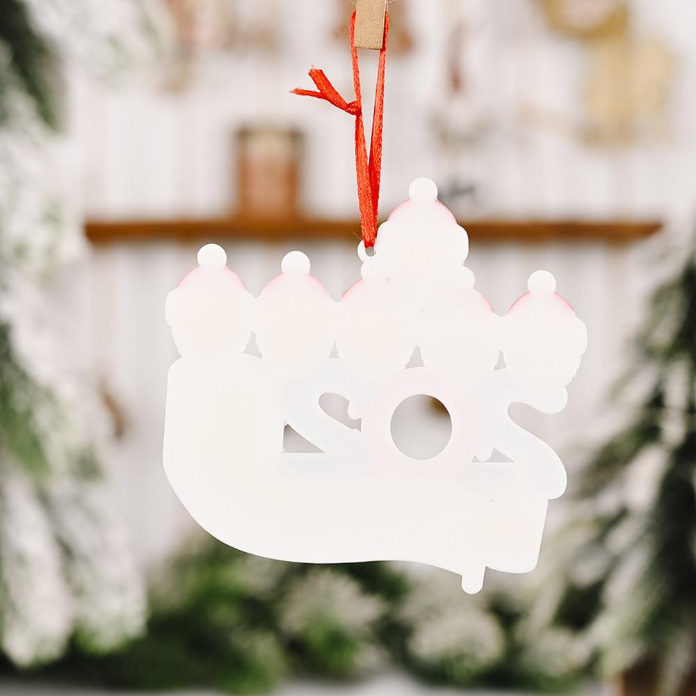 Christmas Ornament Kit with Mask Hanging Pendant Xmas Decor for Family
