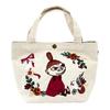 Hapitas Mini Tote Bag, Moomin, HAP6015 MC15, Flower Gift, Natural