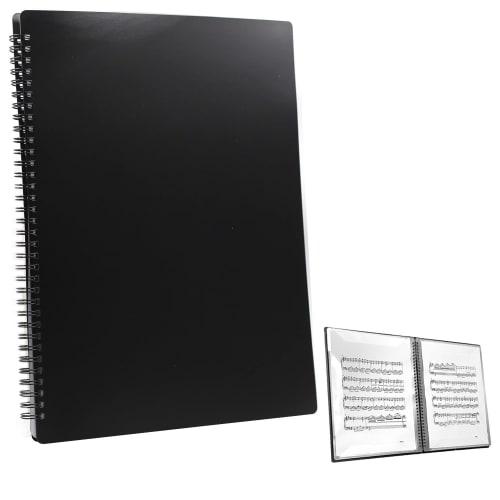 A4 Size/320*240mm 20-Pocket Clear File, 40 Pages, Ring-Type, Direct-Write Design, Music Score Holder, Band File