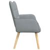 2 Seater Sofa Light Grey 115 x 61 x 87 cm Fabric