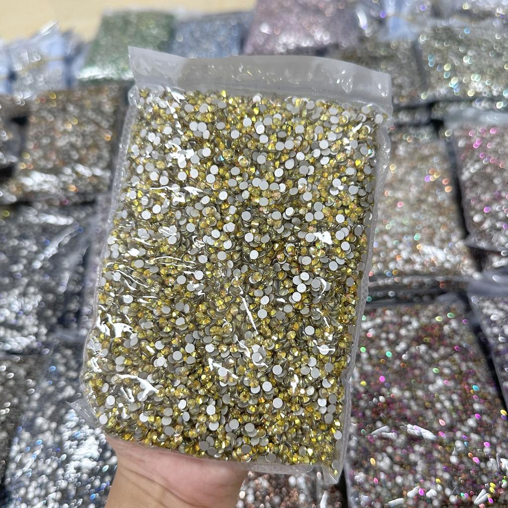Whatstone SS3-SS50 Кристаллы для нейл-арта Стразы Наклейка Круглые Камни Плоская Основа Стеклянный Страз для Декора