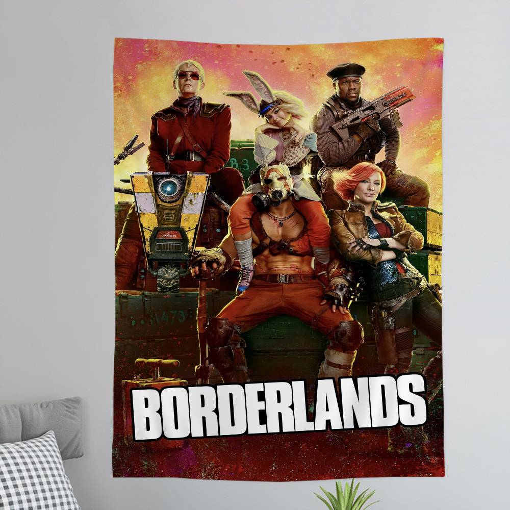 Игровой BORDERLANDS Напечатанный Большой Настенный Гобелен Настенное Украшение Домашний Декор Покрывало
