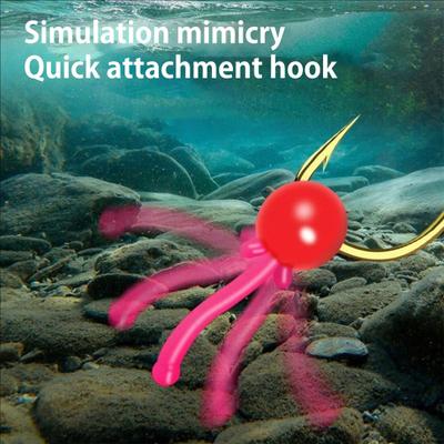 400 шт./кор. рыболовный поплавок-мяч, мини-мягкий крючок TPR, приманка-мяч, бионический головастик, приманка для пресноводной соленой воды, окуня, форели, рыболовные принадлежности