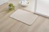 IKEHIKO Corporation Bath Mat, Quick-Drying, Absorbent, Towel-Like, Keeps Your Feet Cool, Approx. 50 X 75 Cm, Ivory #3488129