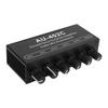 Stereo Dual Channel Audio Splitter 4 In 2 Out Mixer Ground Noise Isolation Amplifier with Cable