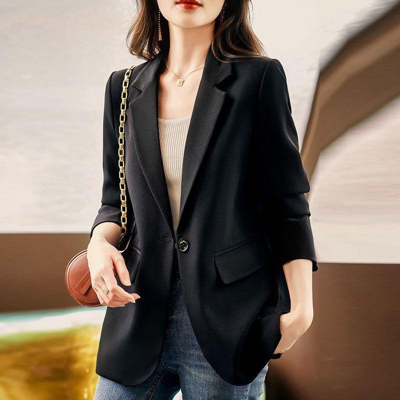 Stylish Casual Blazer Jacket for Women, Perfect for Spring and Fall Seasons