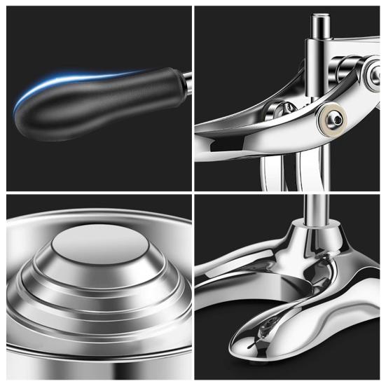 Yousheng Ручная цитрусовая соковыжималка Сверхпрочная соковыжималка для лимона Нержавеющая сталь Пресс для сока лайма Неэлектрическая соковыжималка для фруктов