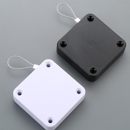 Автоматический дверной доводчик со стальной проволокой, регулируемый, без перфорации, самоклеящийся, настенный, для ванной комнаты