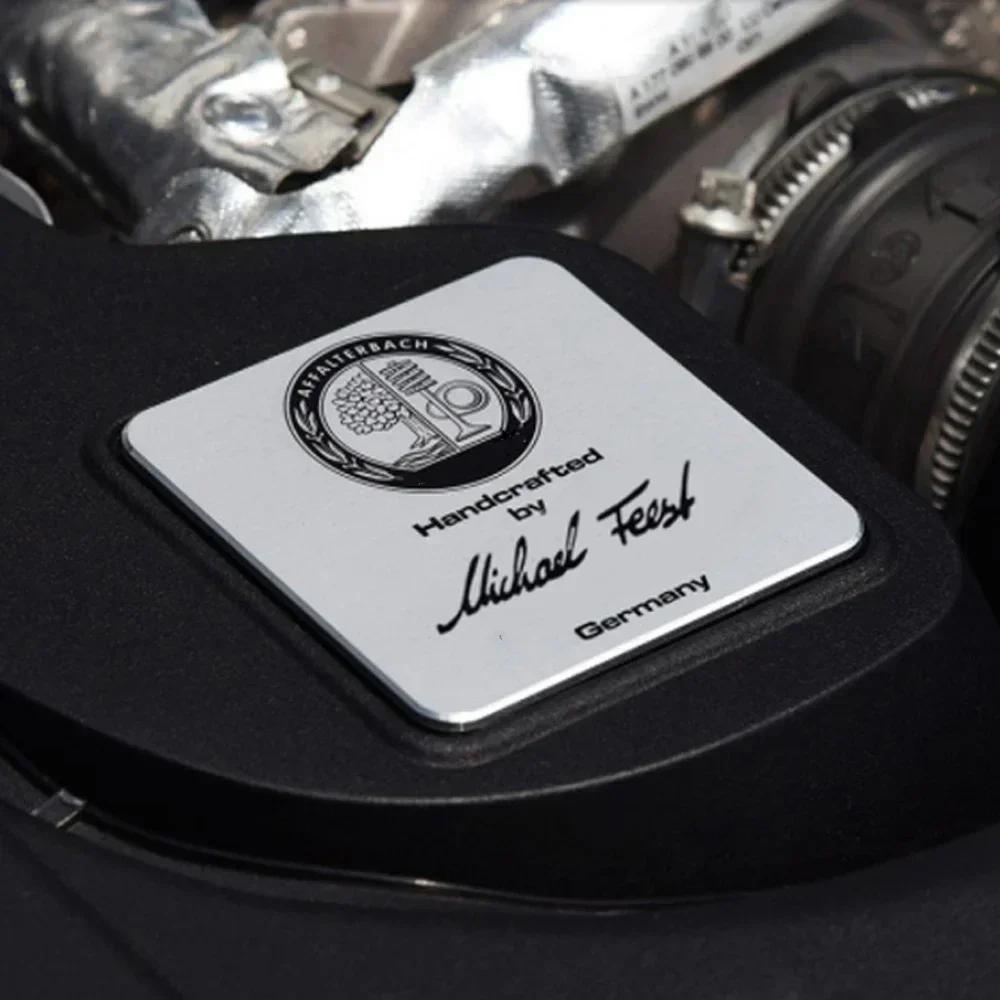 IROQ8 Car Engine Sticker AFFALTERBACH Nameplate Label Emblem Sticker For Mercedes Benz AMG W205 W213 W212 W221 W166 W177 W463 W464 CLA