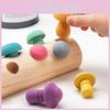 Mushroom Concentration Wooden Grip Training Toy Children Learning Coordination
