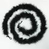2Meters Black Fluffy Turkey Marabou Feather Boa 18-20g Shawl Wedding Skirt Fringe Trim Feathers On Tape for Clothes Decoration