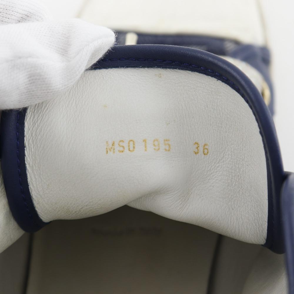 LOUIS VUITTON High cut sneakers Blue Monogram denim Women Used