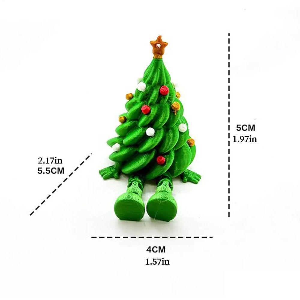 Colorful 3D Printed Christmas Tree Funny Xmas Decoration Christmas Tree Model  Living Room