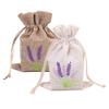 12 шт., сумки с вышивкой лаванды, пустые сумки для хранения с завязками, износостойкие, широко используемые сумки для хранения конфет и ювелирных изделий