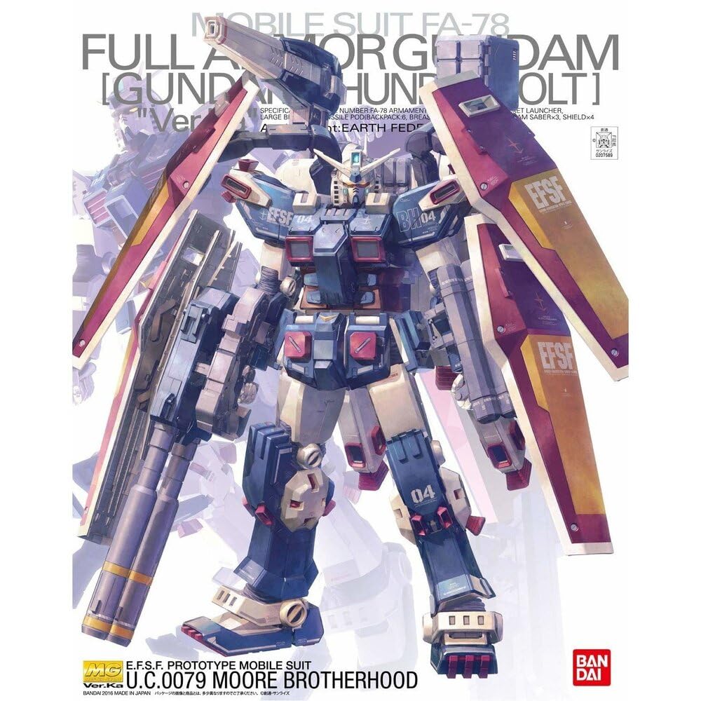BANDAI SPIRITS MG Mobile Suit Gundam Thunderbolt Full Armor Gundam THUNDERBOLT масштабная пластиковая модель Ver.Ka (ГУНДАМ версия) 1/100 цветовая кодировка