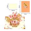 Teacher's Day 3D Pop-up Butterfly Card with Fresh Flowers for Girlfriend