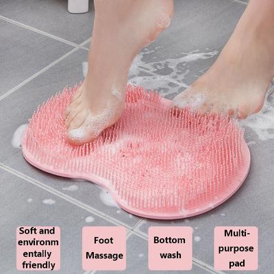 1 шт. скруббер для ног, скрубберы для душа для использования в душе, коврик для чистки ног, массажер для ног, ванна