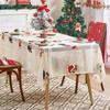 Flower Embroidery Table Cover Beige Table Runner Christmas Lace Tablecloth  Table Decorations