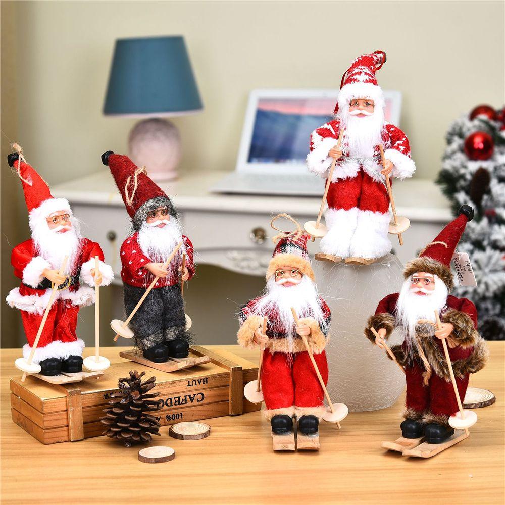 Sitting Festival Party Kids Toys Desktop Santa Claus Doll Christmas Tree Accessories Xmas Ornament