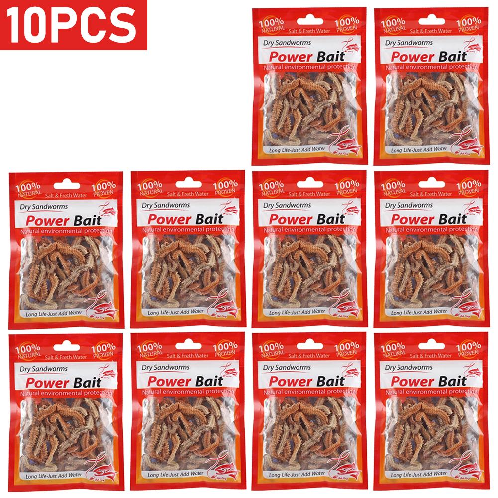 Lifelike Dry Lugworm Sandworms Fishing Lures Saltwater Freshwater Feeder Sea Fishing Worms Smell Soft Artificial Bait Lures