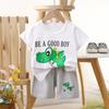 Children's Casual Short-sleeved Summer Cotton T-shirt Set for Boys and Girls