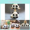 Cute Panda Plush Keychain Soft Pp Cotton Filled Bag Accessory For Kids