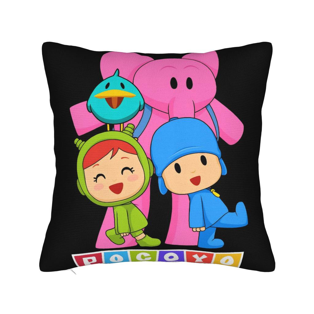Decorative Pillow Cover Pocoyoes Cartoon Comdy Stuff Home  Throw Pillow Case Cover Drop Shipping Multi-Size