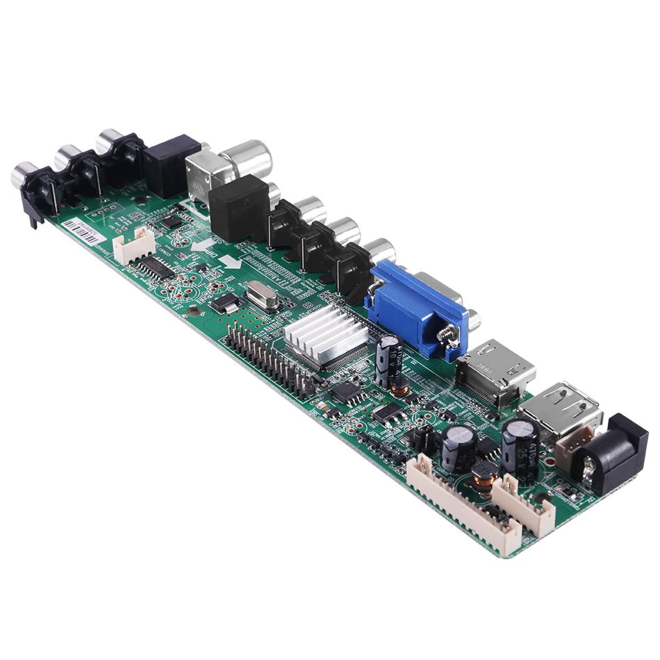 Универсальный комплект скалера 3663, плата драйвера ТВ-контроллера, цифровой сигнал DVB-C, DVB-T2, DVB-T, универсальный ЖК-обновление 3463A