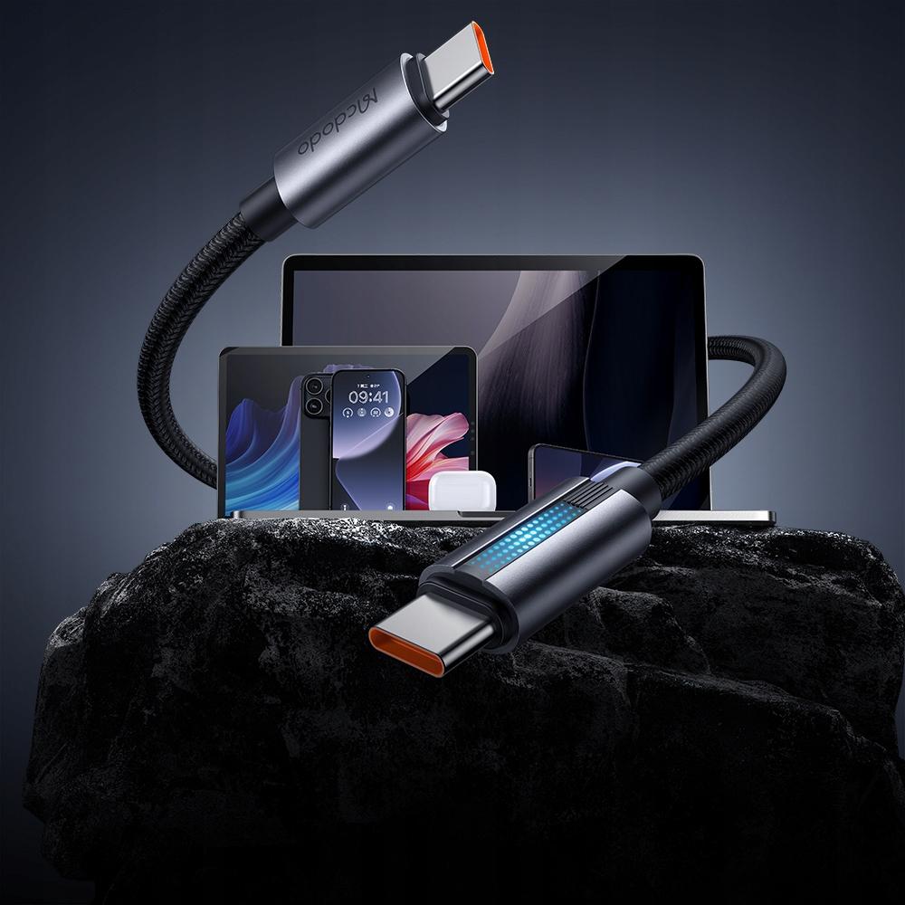Mcdodo Usb-C Fast Charging Cable For Samsung Apple Usb Type C 100W 1M Led