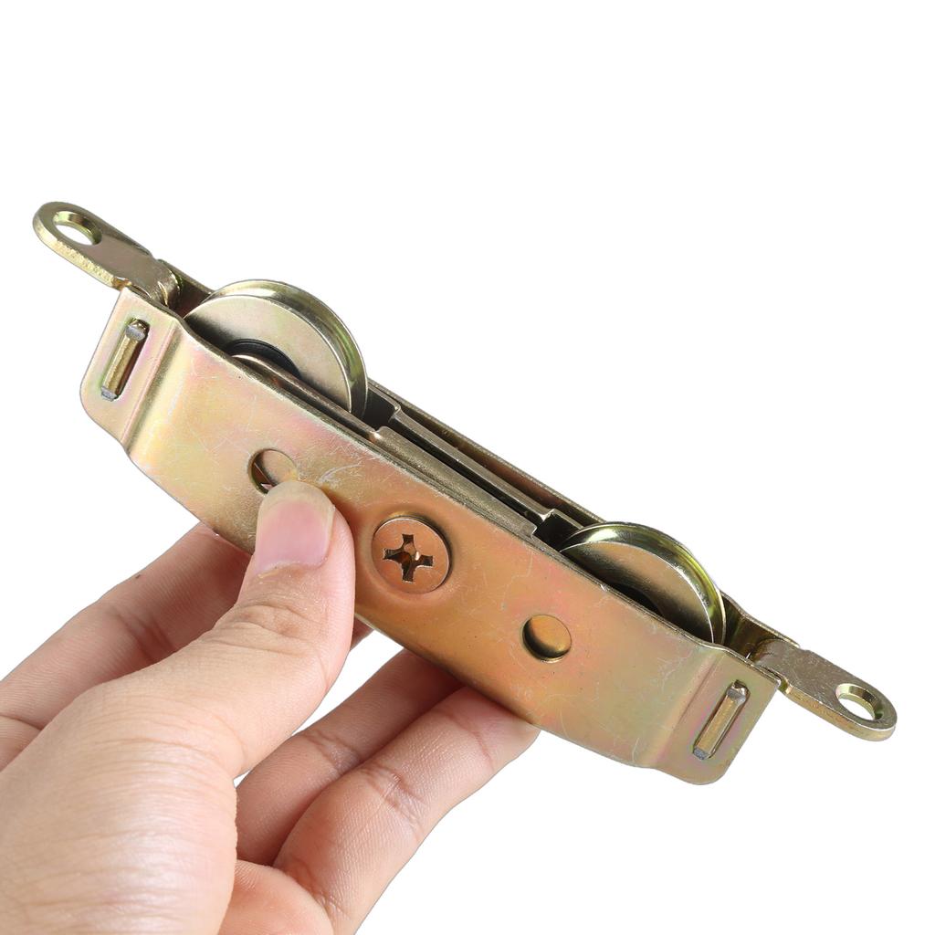 Ролики для раздвижных стеклянных дверей Алюминиевые тандемные колеса Металлические тандемные ролики для раздвижных дверей Простая установка для дома