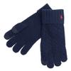 POLO RALPH LAUREN PC0713 и Вязаные перчатки с вышивкой пони, совместимые с холодным смартфоном, Мужские Женские, С принтом, Для любой погоды, Унисекс, (433 (NAVY)) [Использовал]