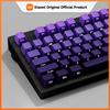 Xiaomi Новая OEM-профиль Боковая Печать RGB Подсветка Колпачок Клавиши 135 Клавиш Градиент Фиолетовый Double Shot PBT Колпачки Клавиш для Клавиатуры с Переключателями Gateron MX