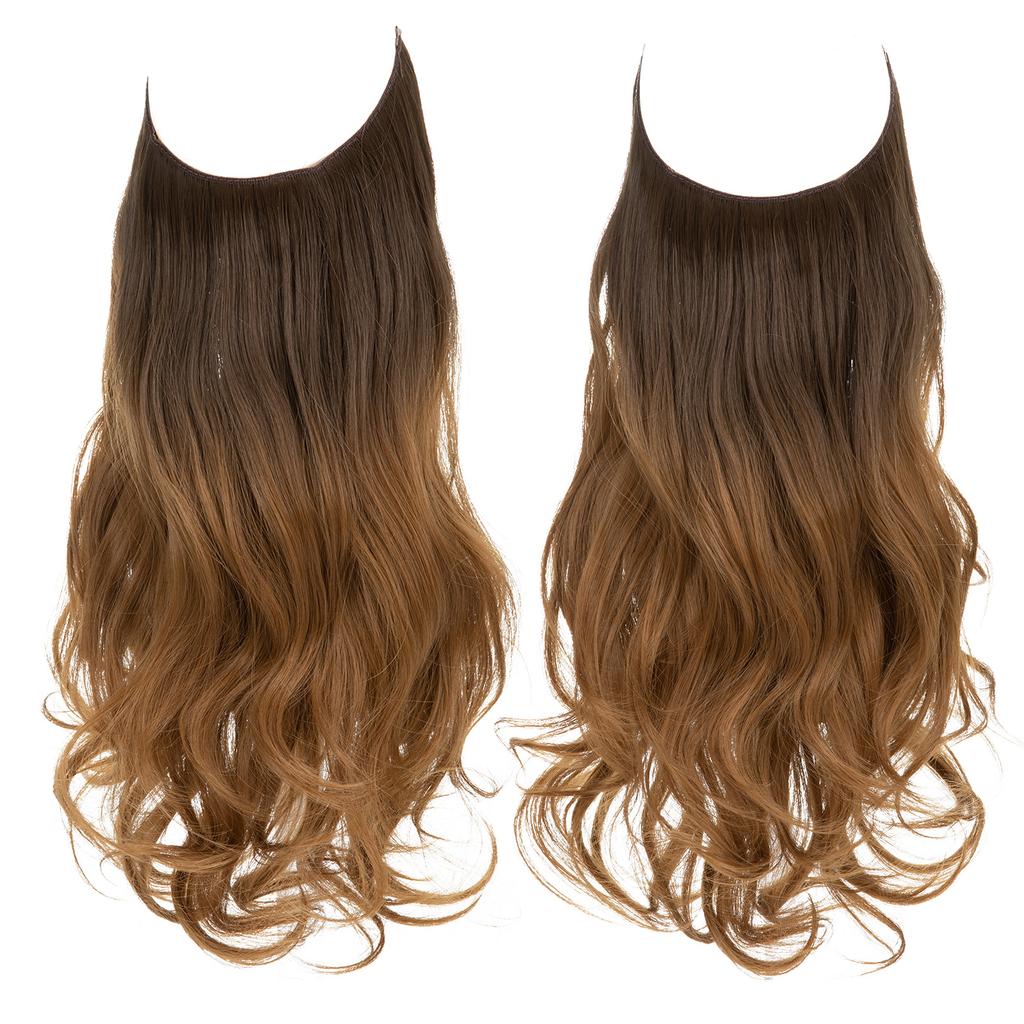 Wigs Have A Large Amount Of Hair, U-Shaped Hair Extensions, Women'S Fishing Line Wigs, Invisible Natural Long Curly Hair